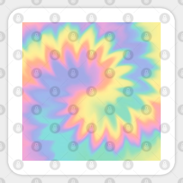 Tie Dye Rainbow Spiral Groovy Sticker by Trippycollage